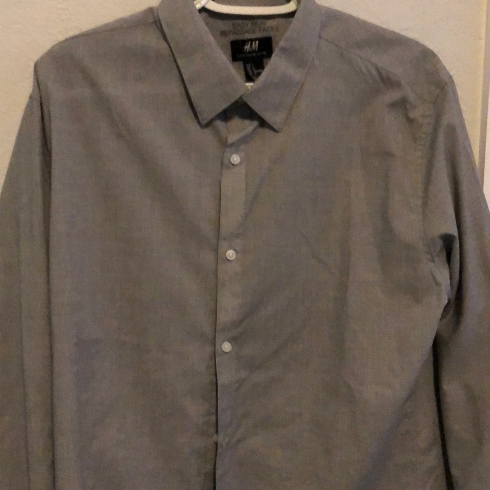 LG Gray H&M Dress Shirt